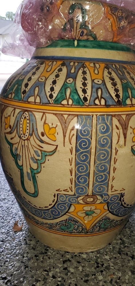 Antique vintage Moroccan vase.